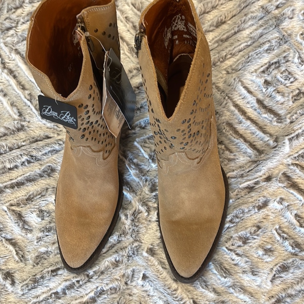 6. Dan Post Suede Stud Boots. New with tags from Sundance. - Picture 15 of 15